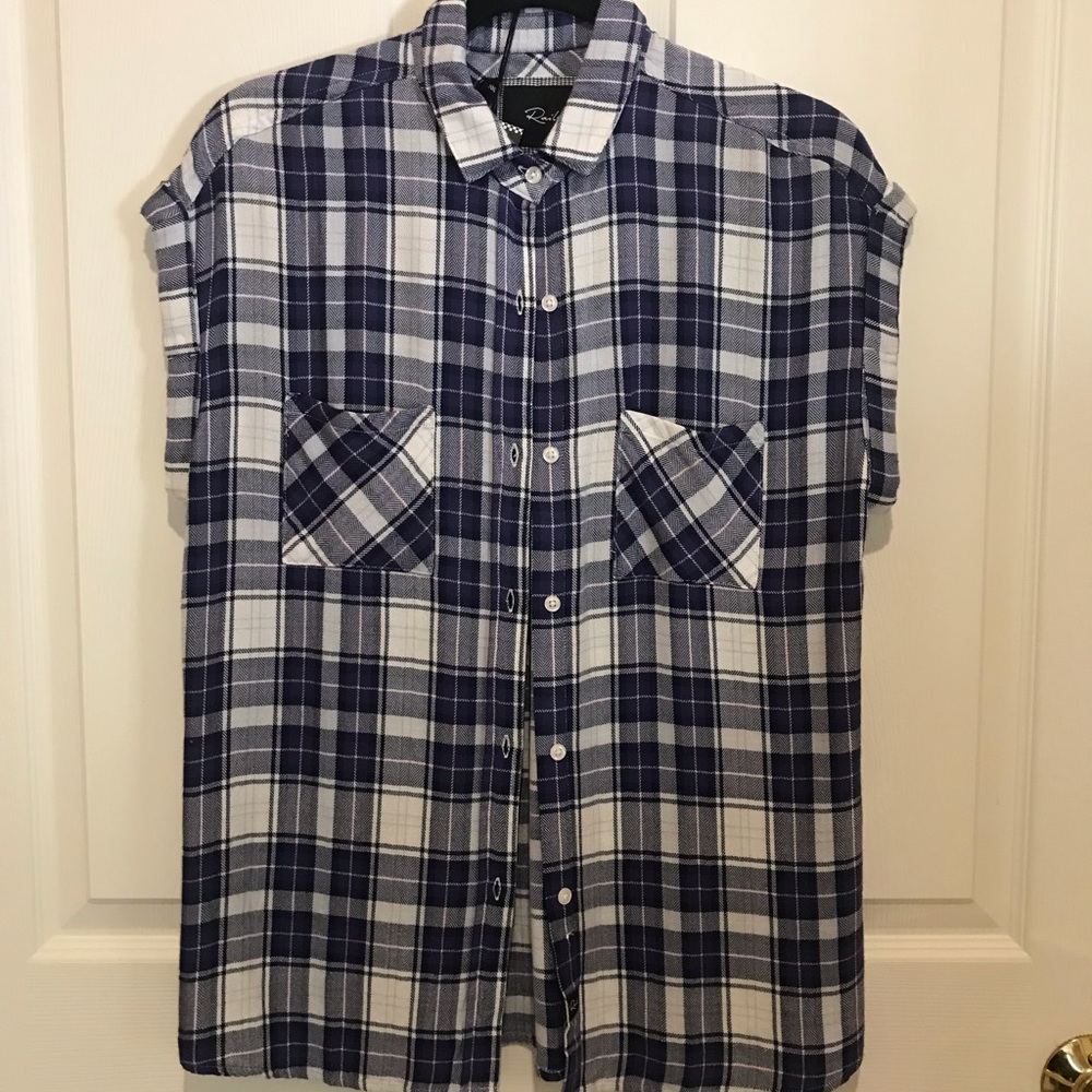 Rails Sleeveless Button Down